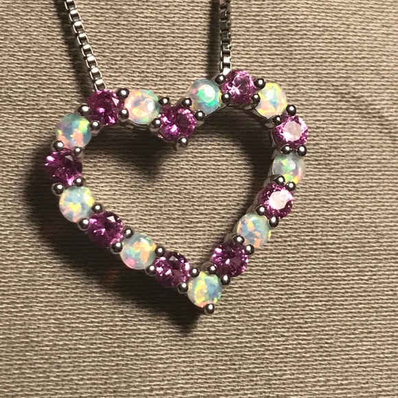 Heart Pendant Necklace - 18 inch chain, 925 sterling silver - Picture 7 of 15